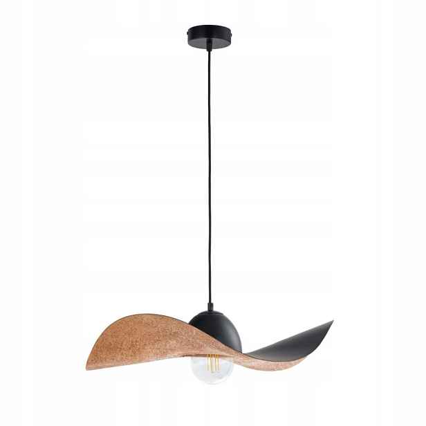 Černo-měděná závěsná lampa typu klobouk Kapello M 32346 Sigma Lighting