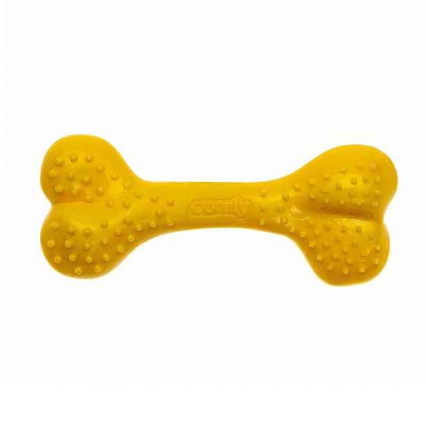 Dentální kost pro psy MINTO ananas žlutá 8,5–16,5 cm Rozměr: 12,5 cm