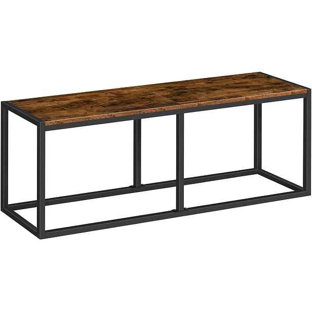 Jídelní lavice Vasagle Reny 120 cm černá/hnědá
