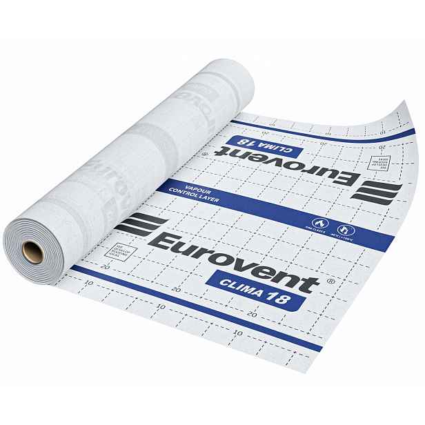 Paroizolační Membrána Fólie Aktivní Paroizolační Eurovent Clima 110 g 75 m2
