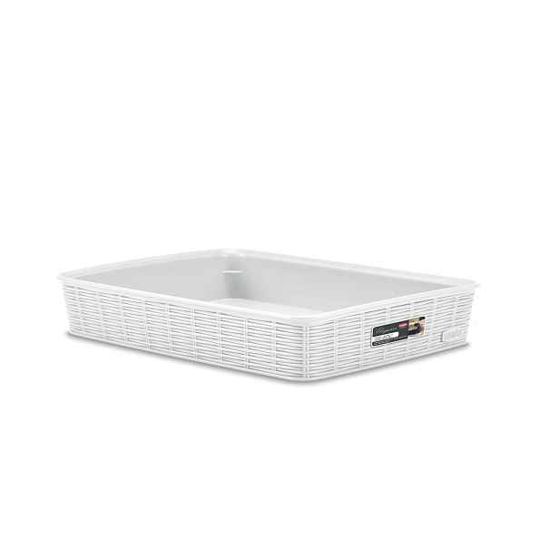 STEFANPLAST Elegance 30950 Úložný koš L, bílý