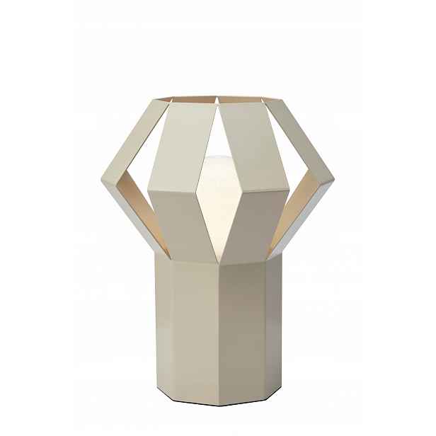 Stolní lampa Octa moderní béžová, geometrický tvar 1xE27 Markslojd