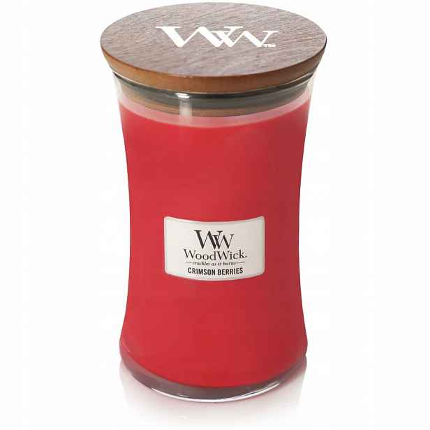 Crimson Berries – WoodWick – velká vonná svíčka