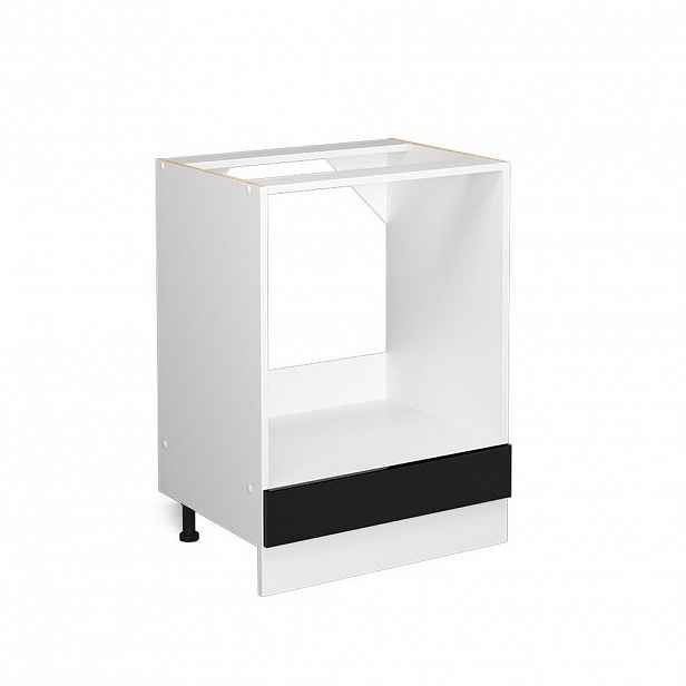 Vicco SKŘÍŇKA NA VESTAVĚNOU TROUBU R-Line Černý vysoký lesk 60 cm bez pracovní desky