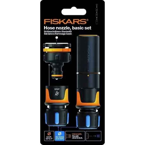 Sada pro zavlažování 1/2 1027091 Fiskars Spojky Přípojka Silná zahrada
