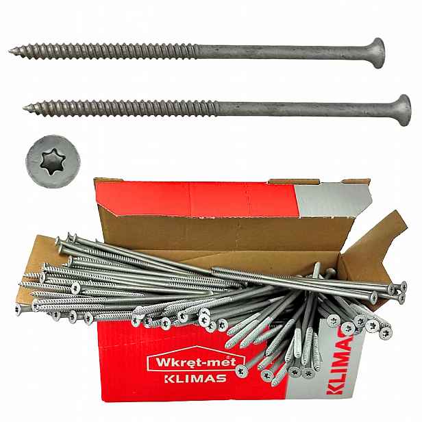 Samořezné Šrouby Pro Střechy WDB-T-4,8x140-D 100 ks Torx Wkręt-met