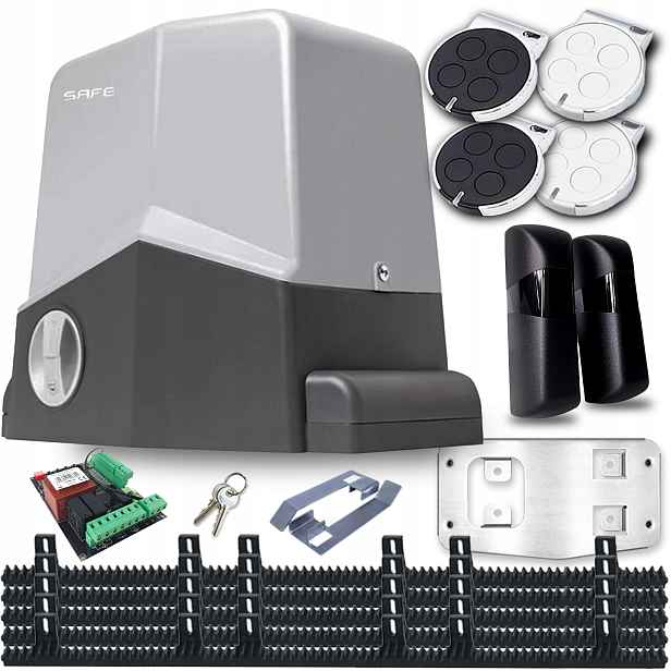 Set Pohon Pro Posuvnou Bránu 1000 5x ozubené lišty 4xpilot Automat Safe