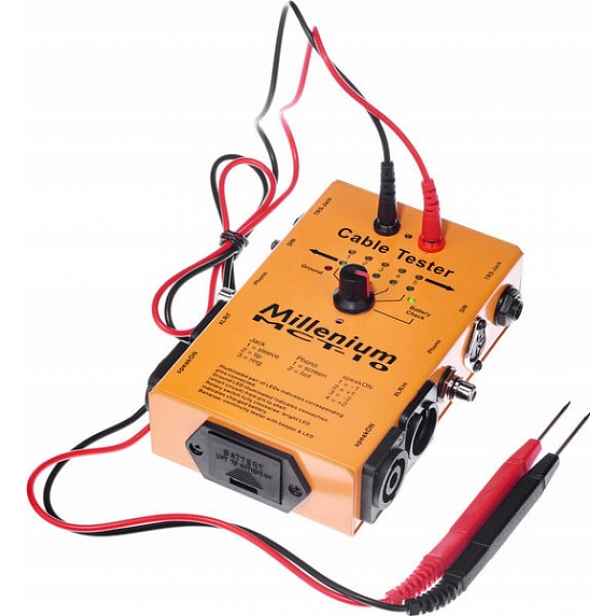 Tester kabelů Xlr Jack Speakon Rca Din Univerzální Millenium MCT-10