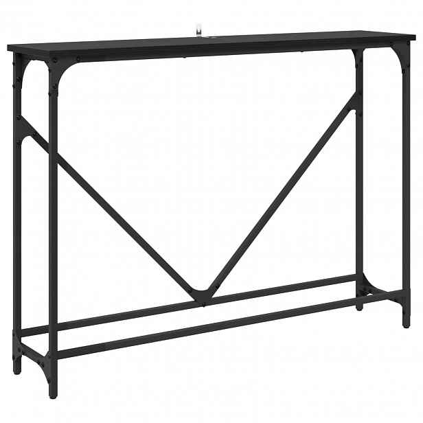 vidaXL Konzolový stolek Černý dub 102 x 23 x 75 cm Kompozitní dřevo