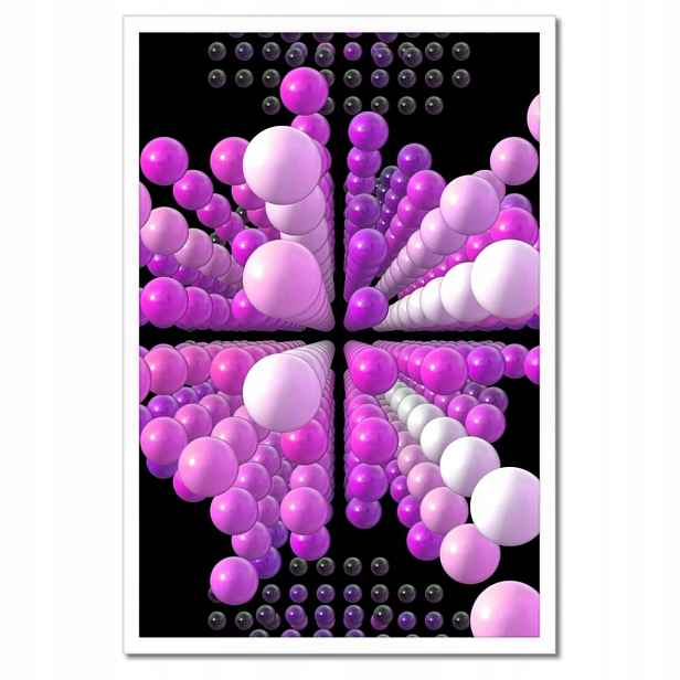 Plakáty v rámu 40x60 Fialový Matrix
