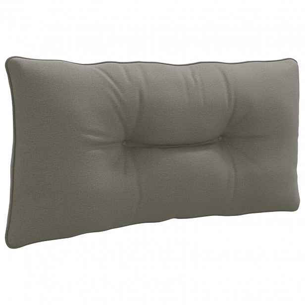 vidaXL Zádový polstr PUTTEN 100% polyester Šedá 80 x 40 x 10 cm