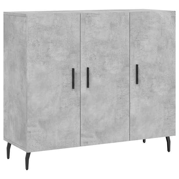vidaXL Příborník betonově šedý 90 x 34 x 80 cm kompozitní dřevo