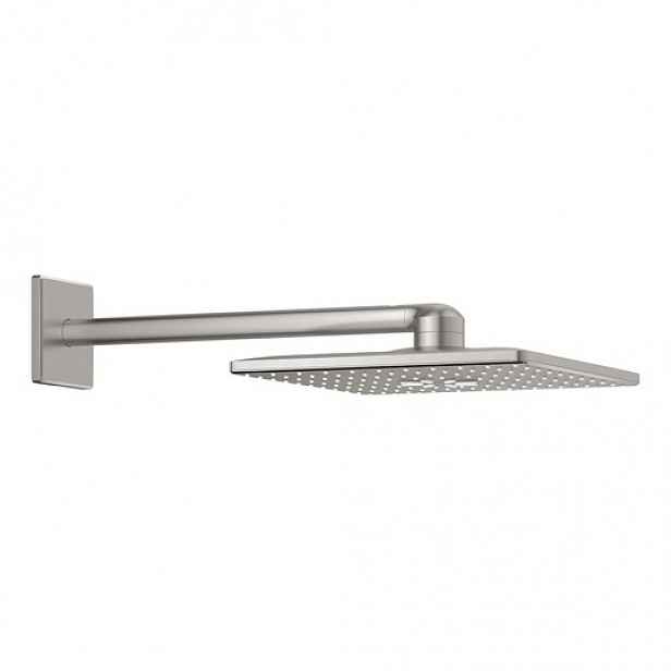Grohe Rainshower SmartActive Cube hlavová sprcha včetně sprchového ramena supersteel 26479dc0 G26479DC0