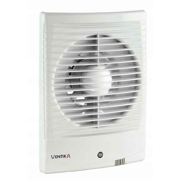 Koupelnový Axiální Ventilátor Ventika FI100 mm s časovým spínačem 98 m3/h