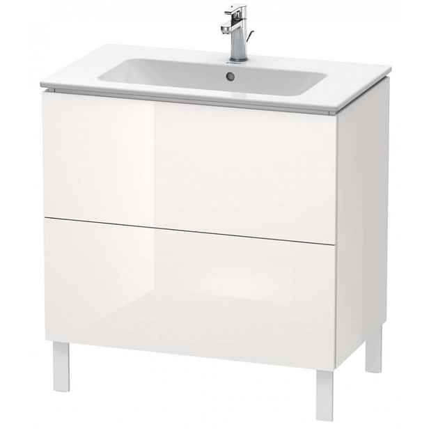 Duravit L-Cube - Umyvadlová skříňka 86x82x48 cm, 2 zásuvky, lesklá bílá LC662602222