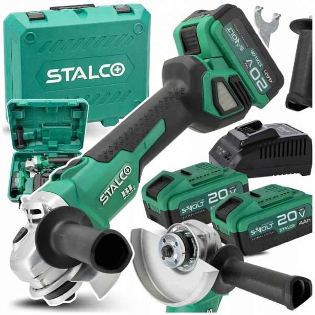 Úhlová Bruska Akumulátorová Diax Nastavitelná Bruska Silná 125 mm Stalco