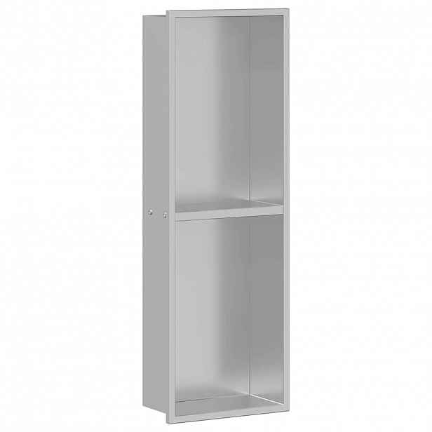 vidaXL Sprchový nik Stříbrná 60 x 20 x 9,5 cm Nerezová ocel