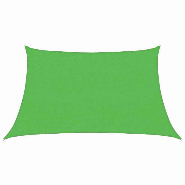 vidaXL Stínící plachta 160 g/m² světle zelená 3/4 x 2 m HDPE
