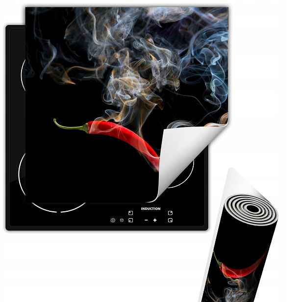 Vinylová Ochranná Podložka Na Indukci Na Desku 50x52 Černá chilli