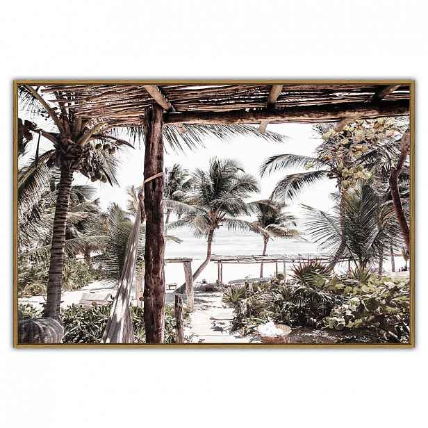 XXXLutz OBRAZ NA SKLE, pláž & moře, 120/80 cm Monee - Skleněné obrazy - 0030540083