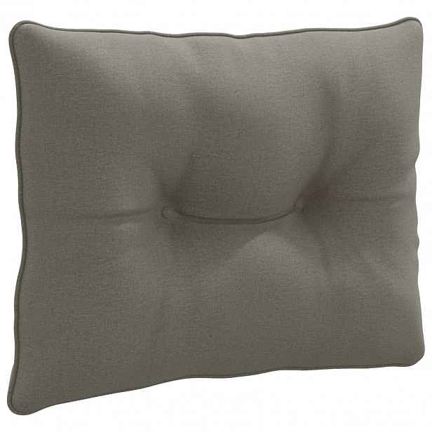 vidaXL Zádový polstr PUTTEN 100% polyester Šedá 50 x 40 x 10 cm