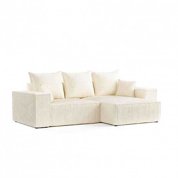 AltaBeds ROHOVÁ SEDAČKA SENSO, textil, Krémová