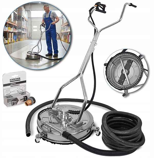 Kartáč T-racer 18" S Odsáváním Vody Na Mytí Kostek Pro Karcher Easylock