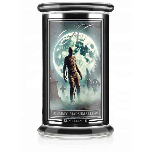 Mummy Marshmallow – Kringle Candle – velká svíčka se dvěma knoty (624 g)