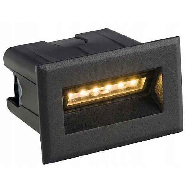 Venkovní terasa Venkovní podomítkové svítidlo Bay Černá 3W Led 3000K IP65