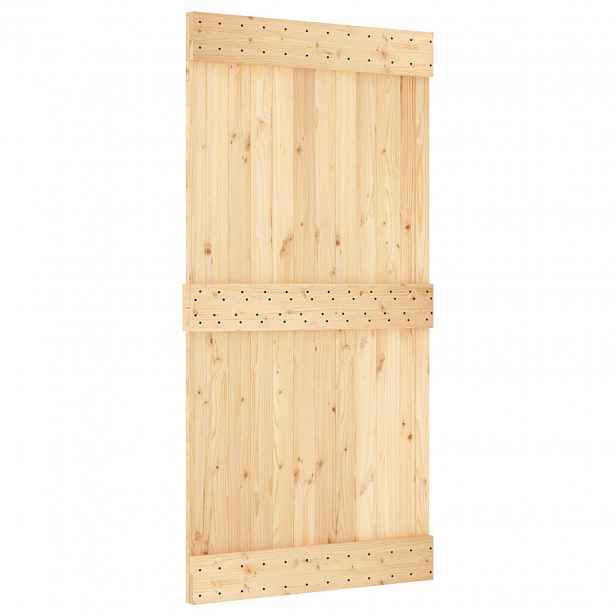 vidaXL Dveře NARVIK 100 x 210 cm Masivní borové dřevo (neupravené)