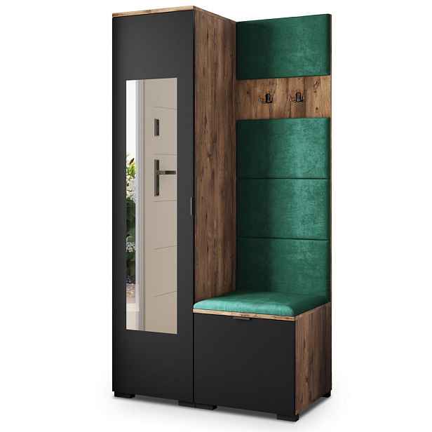 MASSENO MODERNÍ PŘEDSÍŇOVÁ SESTAVA VIRA, 95/181/51 cm, dub Lefkas