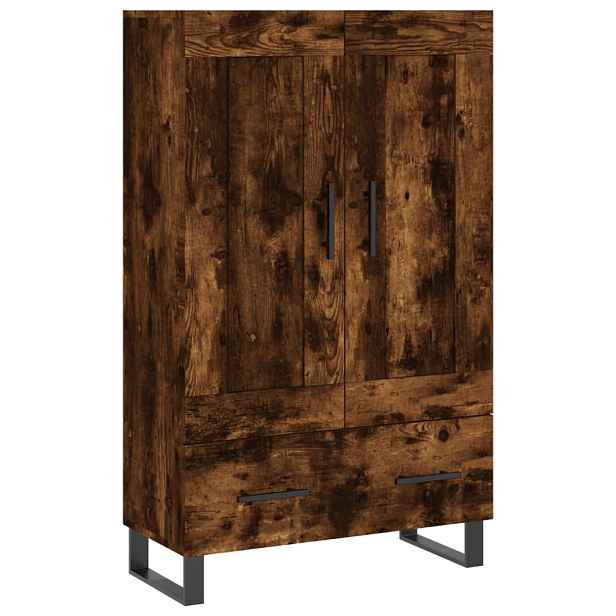 vidaXL Skříň highboard kouřový dub 69,5 x 31 x 115 cm kompozitní dřevo