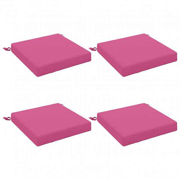 vidaXL Polstry ve 4 kusech SOEST 4 ks 100% polyester Růžová