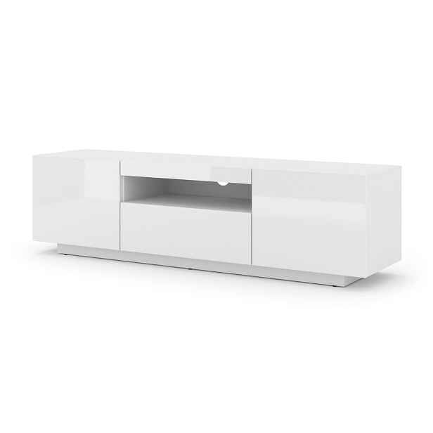 ARTBm TV stolek AURA 150 | bílý lesk