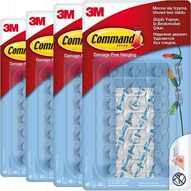 Command Háčky Dekorace Ozdoby Vánoční stromek 160 ks 4 ks