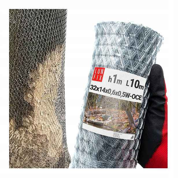 Ochranná síť na stromy 100 cm, ochrana proti zvěři 10 m