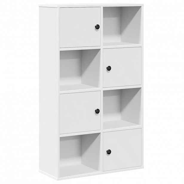 vidaXL Knihovna bílá 60x24x101,5 cm kompozitní dřevo