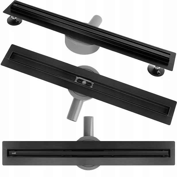 Lineární Odtok Neox Pro Slim 60 cm Černý Matný Z Nerezové Oceli Rea