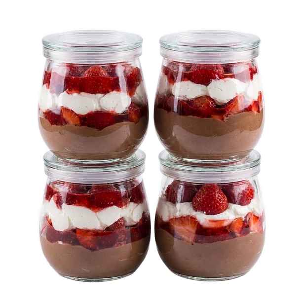 Orion 4 sklenice na jogurt / dezert s víčkem 4ks x 260ml YOGO