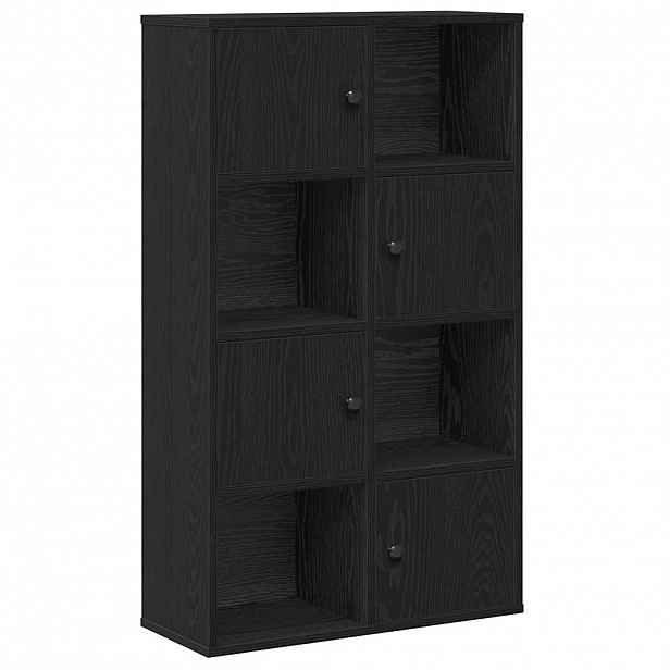 vidaXL Knihovna černý dub 60x24x101,5 cm kompozitní dřevo