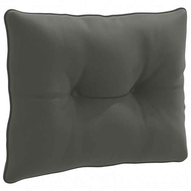 vidaXL Zádový polstr PUTTEN 100% polyester Antracitová 50 x 40 x 10 cm