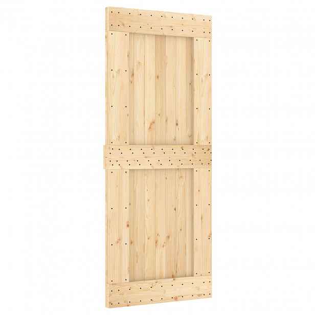 vidaXL Hladké dveře NARVIK 85x210 cm Masivní borové dřevo (neupravené)