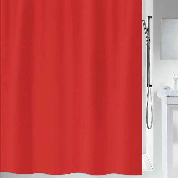 Spirella sprchový závěs Primo, červený, 120 x 200 cm, polyester