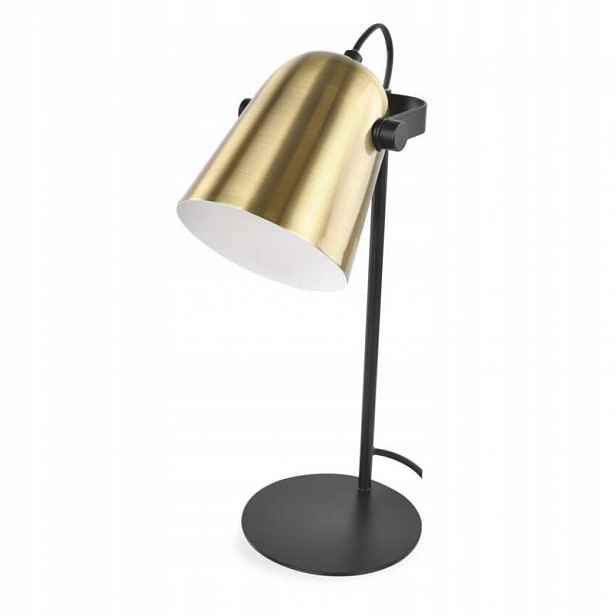 Stolní lampa Nina na žárovku E27, zlatá
