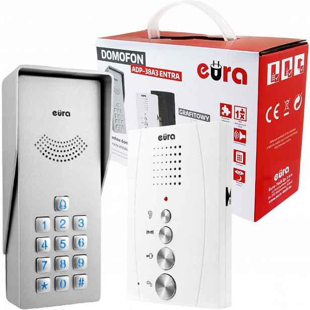 Domofon Eura ADP-38A3 Entra bílý
