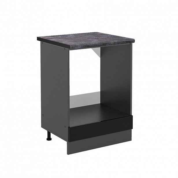 Vicco SKŘÍŇKA NA VESTAVĚNOU TROUBU R-Line Černý vysoký lesk 60 cm , PD Antracit