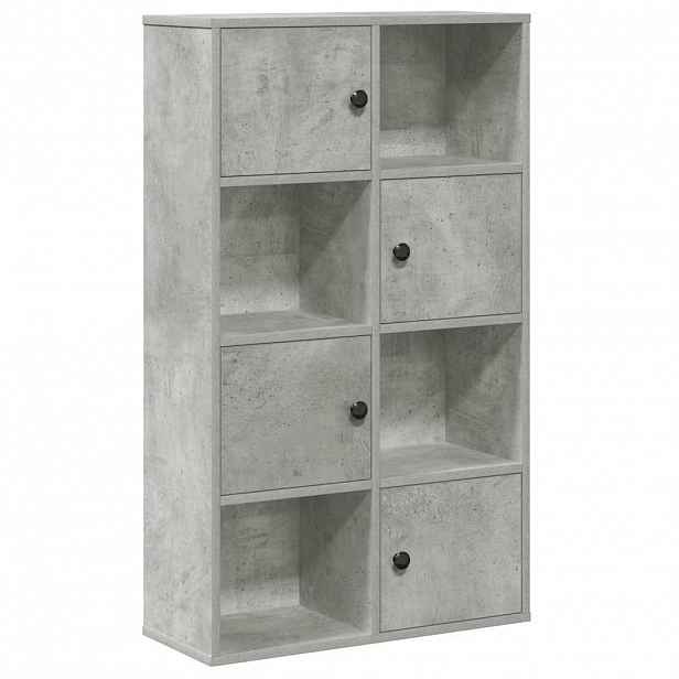 vidaXL Knihovna betonově šedá 60x24x101,5 cm kompozitní dřevo