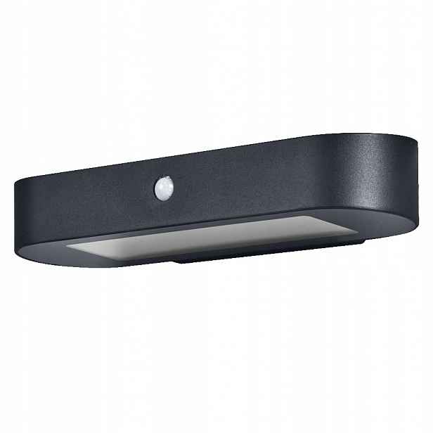 Zahradní lampa Solární Led nástěnné svítidlo Snímač pohybu soumraku 6W 4000K IP44