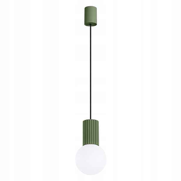 Závěsná lampa Halo 1 zelená olivová