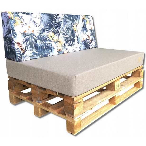 2 Polštáře na lavičku Palety Houpačka polštáře 120x80 40 klínů